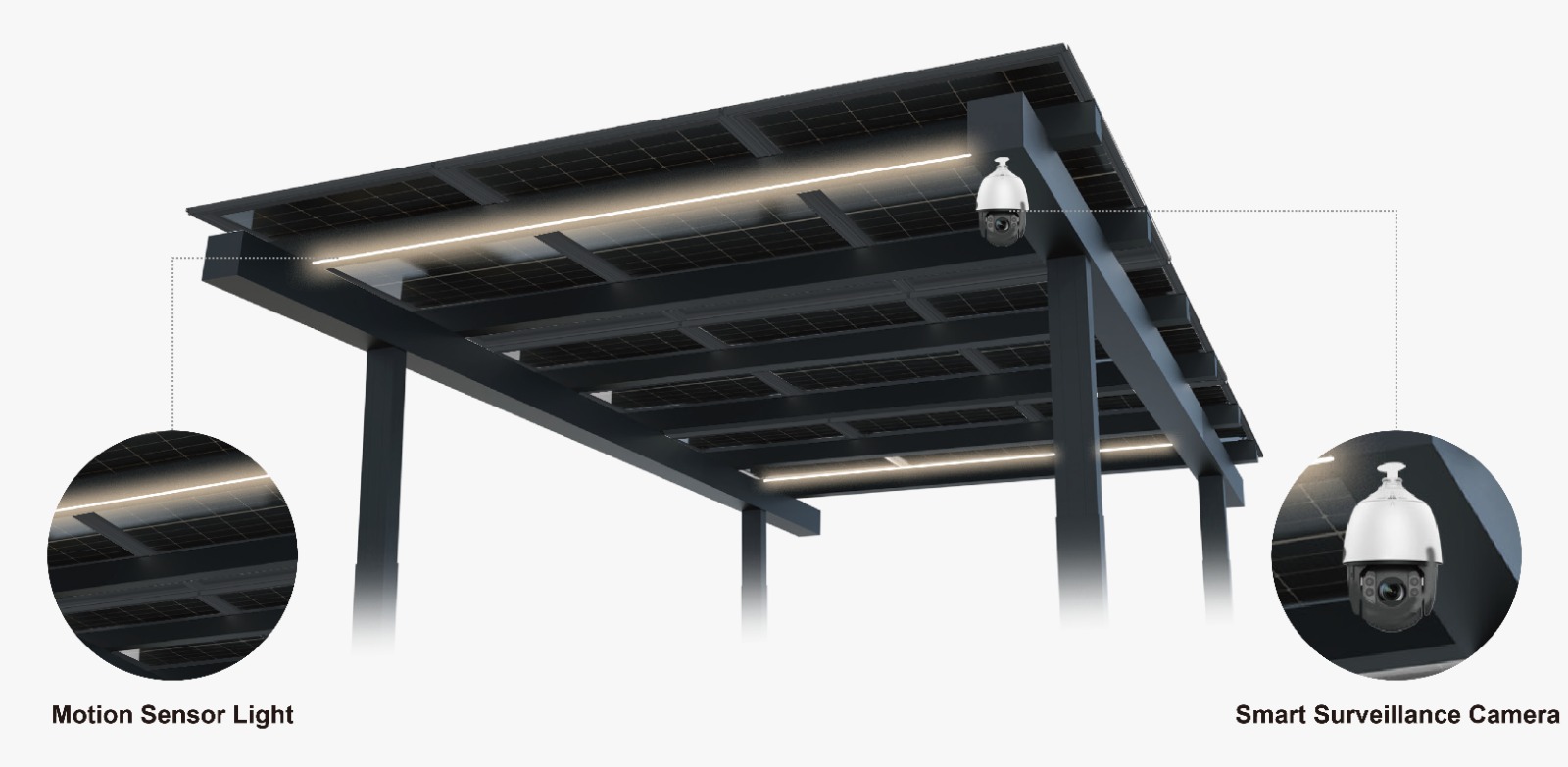 Solar Carport Vela Enkel 4.81 KW 6360-3441-2250