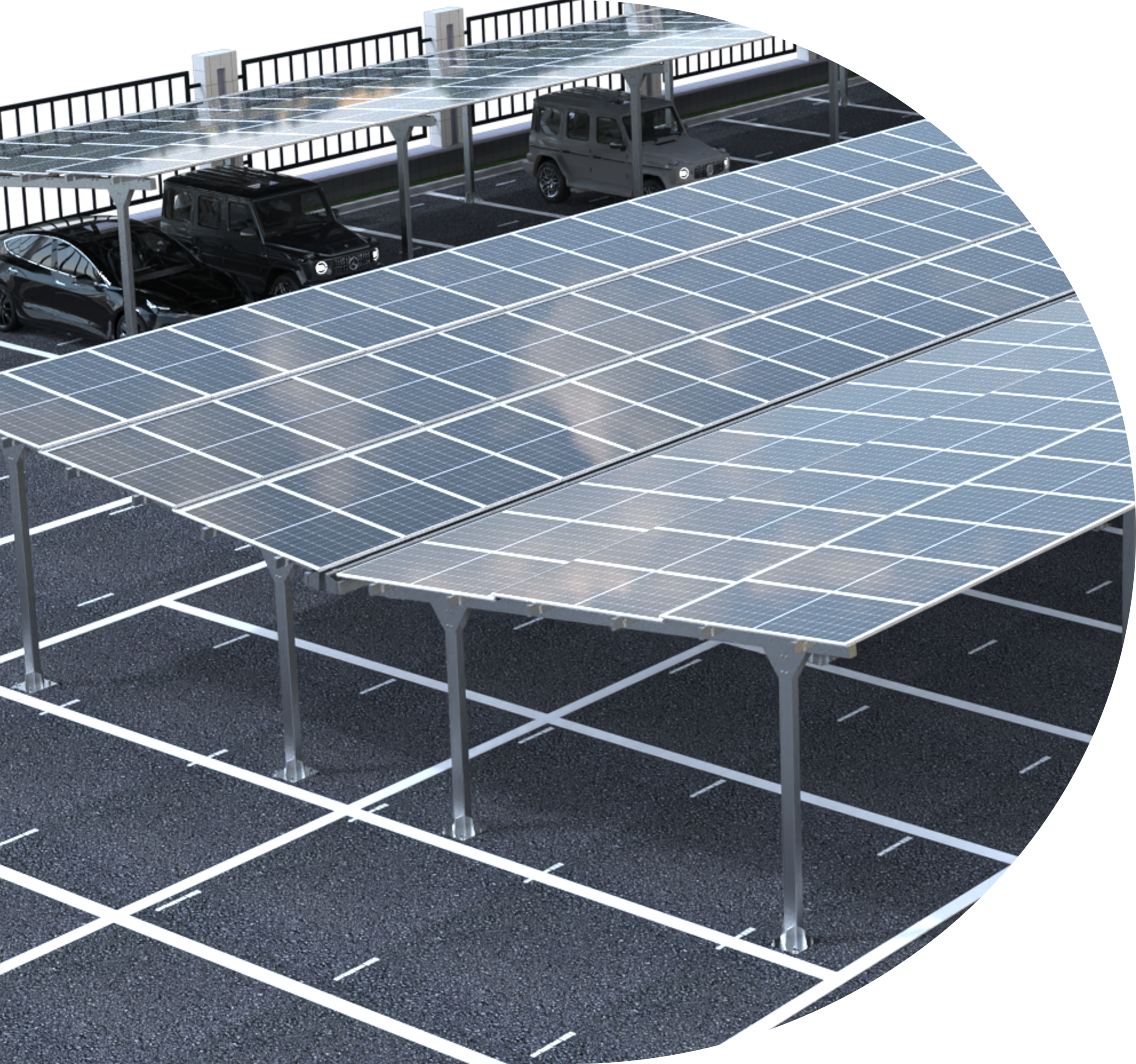 Solar Carport Strix 4 auto,s 14.58 KW 6360-10349-3000